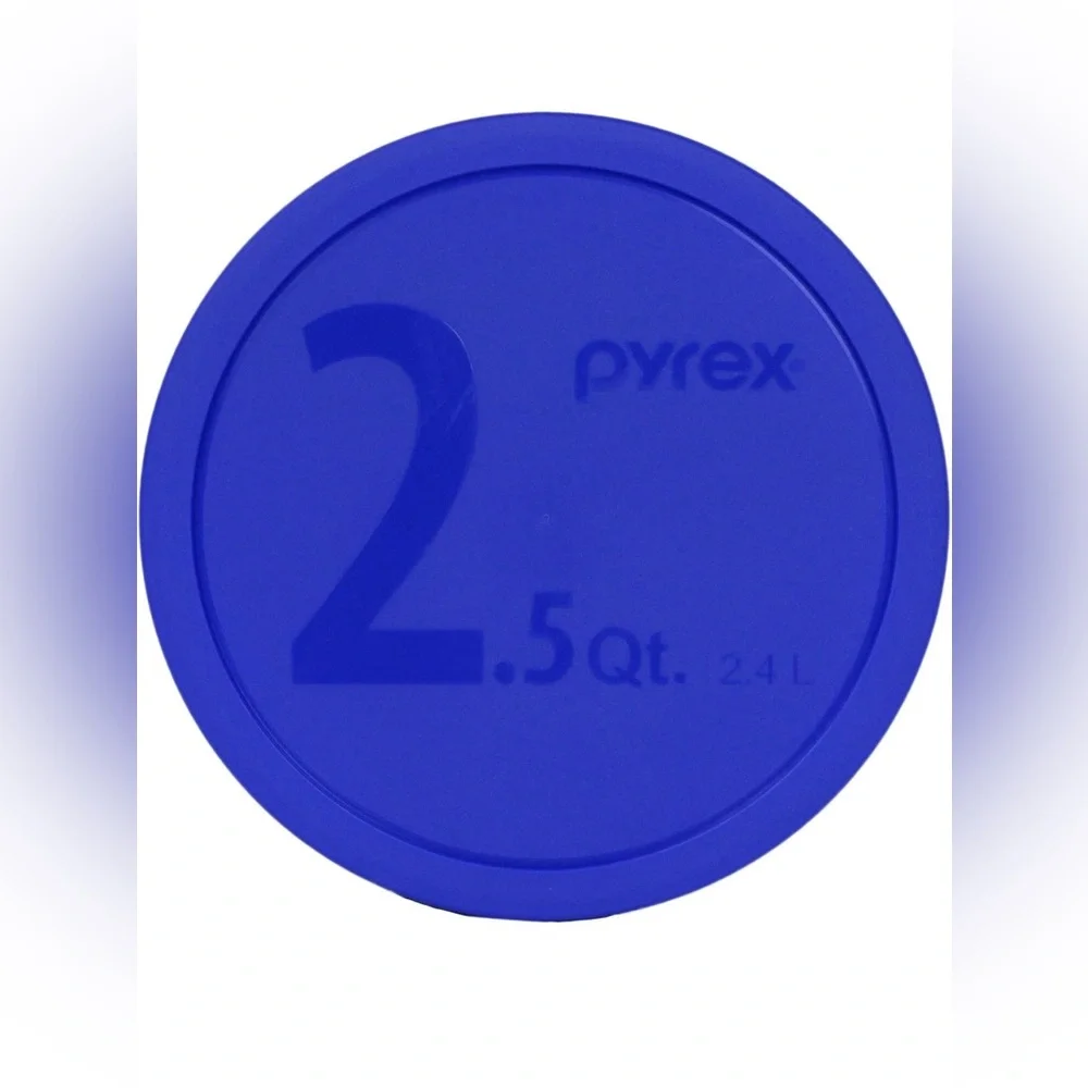 Pyrex Vibrant Blue and Red Lid Trio